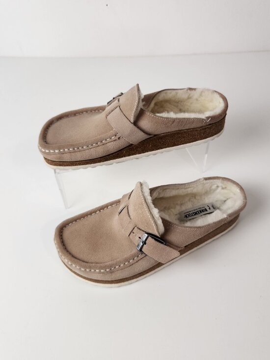 Birkenstock Shoes - Birkenstock Shoes Womens EU36 US5-5.5 Buckley Shearling Suede Clogs Slip On